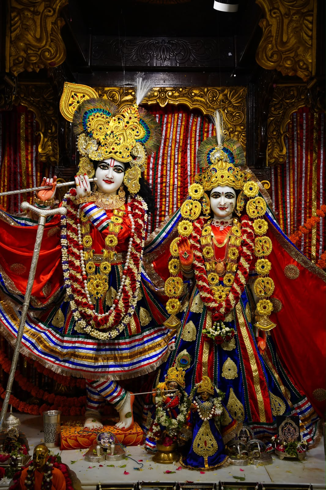 Sri Sri Radha-Madan Mohan deities at ISKCON Abids